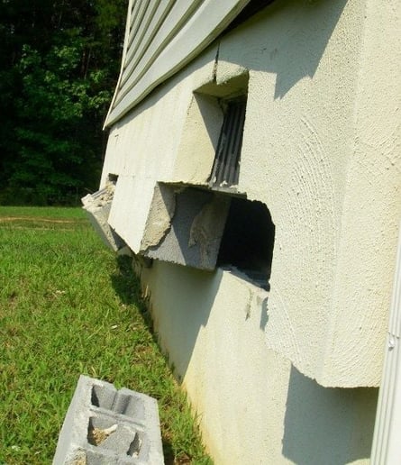 Earthquake damage Louisa VA