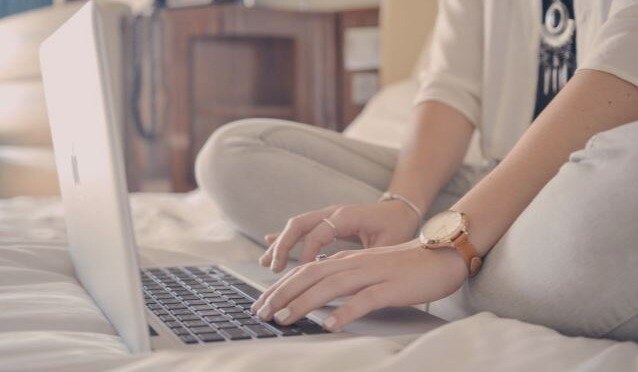 woman on laptop